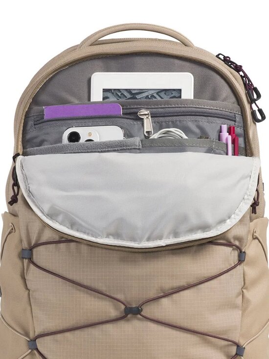 The North Face Borealis Backpack / Mushroom Grey/ TNF Black, One-Size main image 6